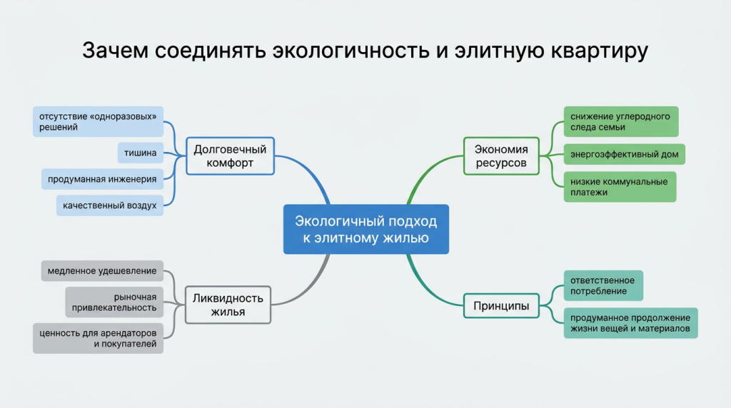 Зачем соединять экологичность и элитную квартиру